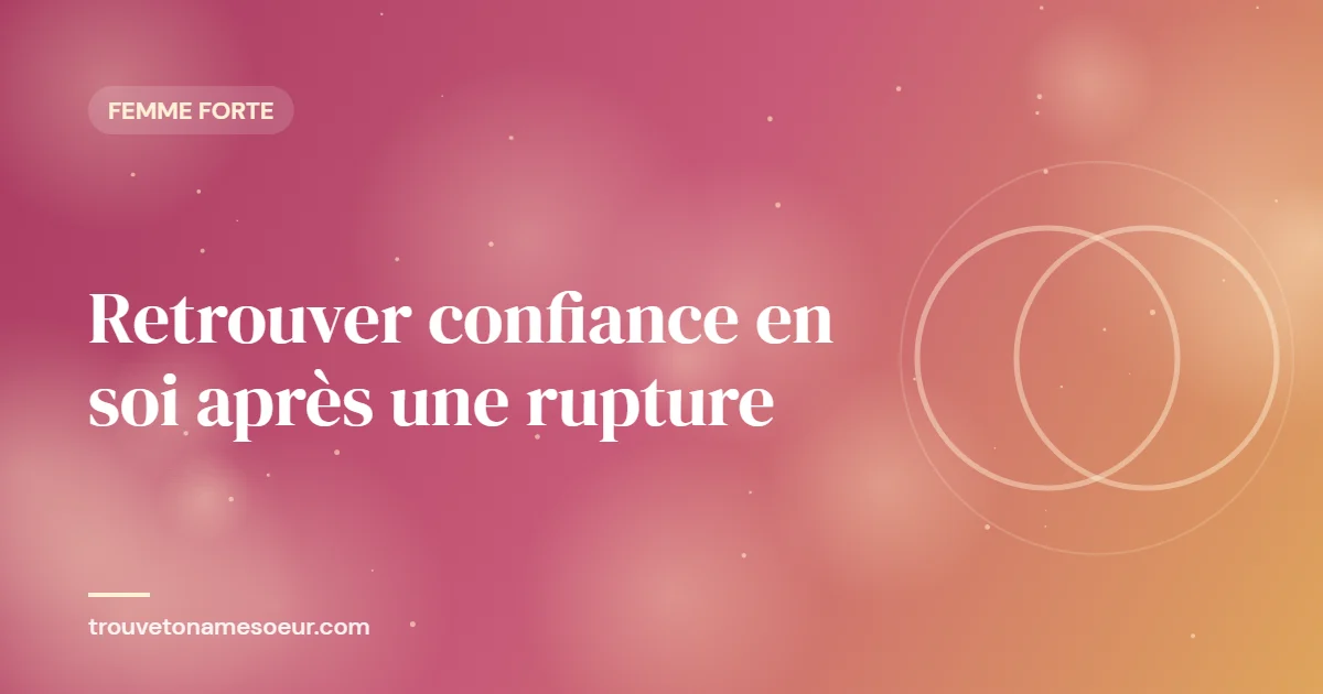 Retrouver confiance en soi après une rupture